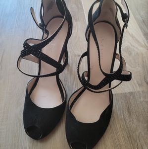 Nine west size 8 peeps toe heels